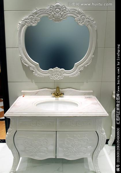 浴室柜 卫浴家具 洗手间洁具_正版商业图片